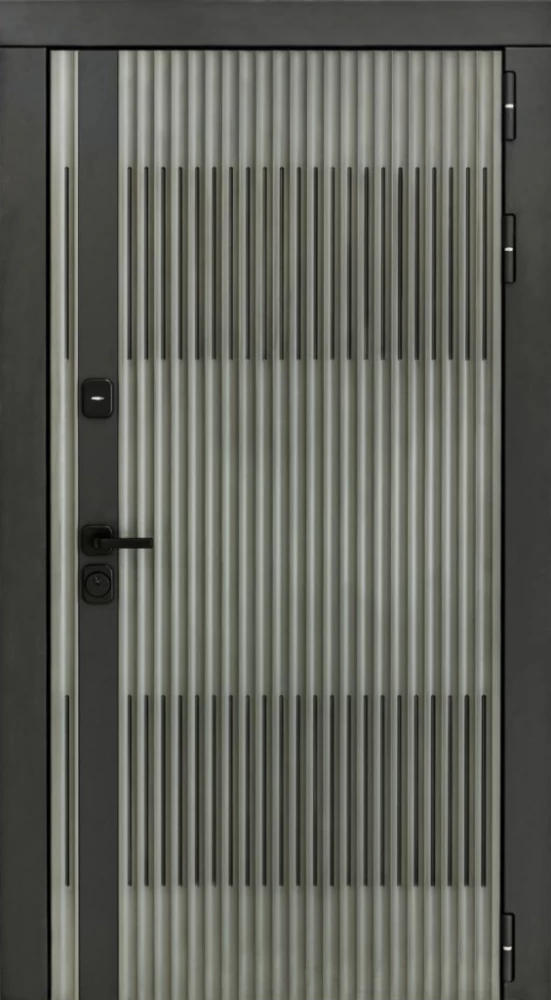 Входная дверь ДвериПРО Elfy ПВХ 10мм Астрод Velutto Grigio DPRO196757 внешняя сторона