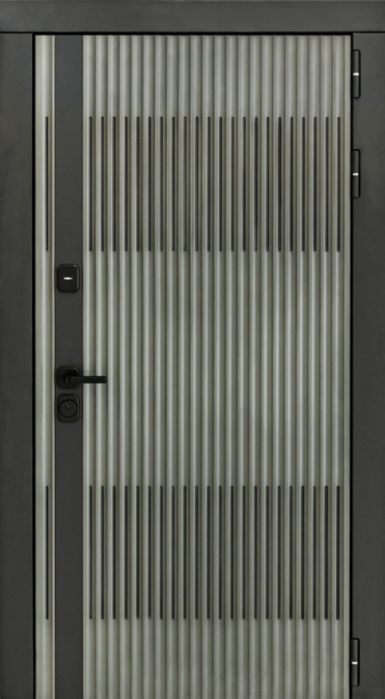 Входная дверь ДвериПРО Elfy Без фрезеровки Дуб пацифик горизонт DPRO196729 внешняя сторона