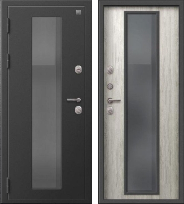 Дверь Термо-1000 Пепельный муар - Полярный дуб